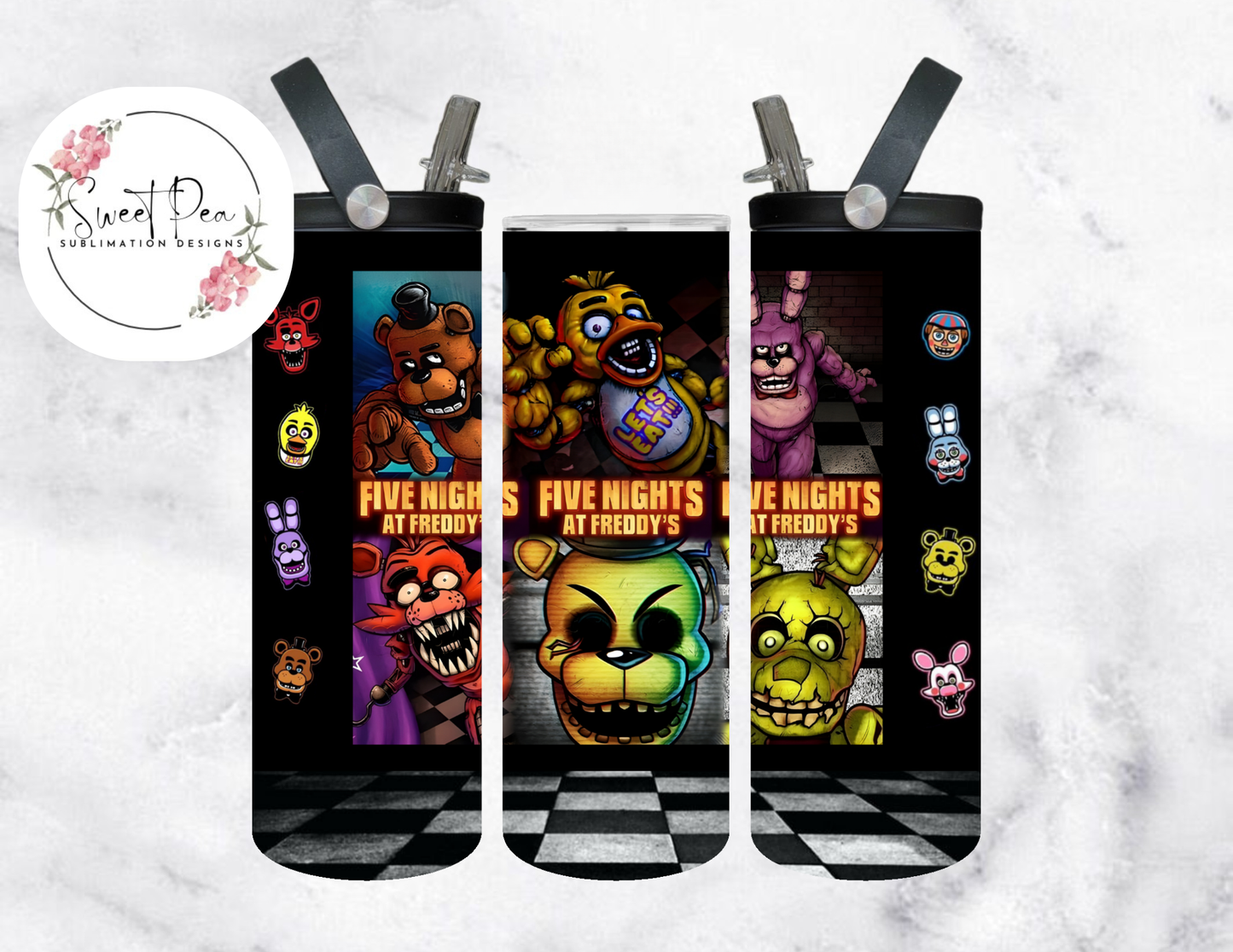 FNAF 20oz Flip Top Tumbler