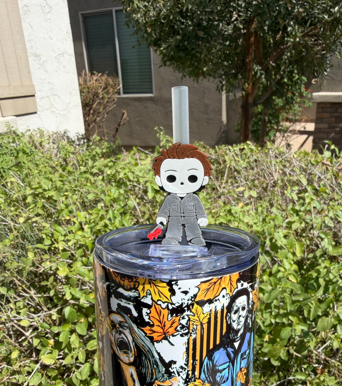 Michael Myers Straw Topper