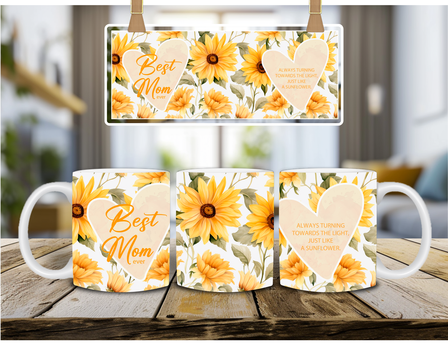 Sunflowers Best Mom Ever Coffee Mug
