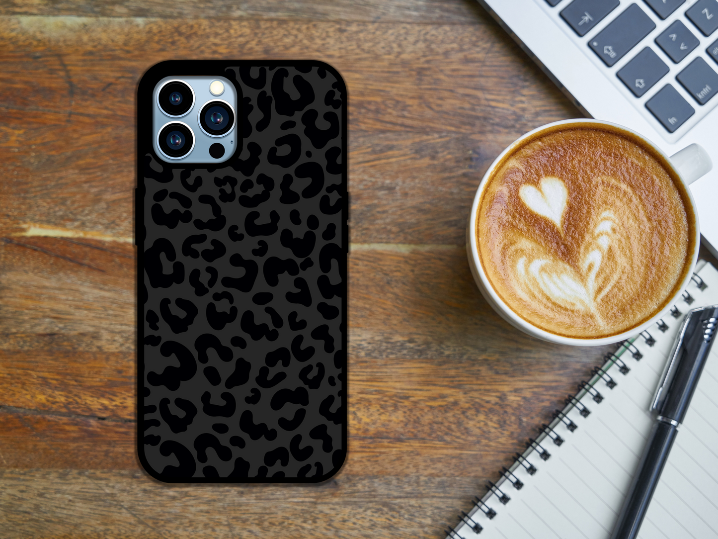 Black Leopard iPhone Case