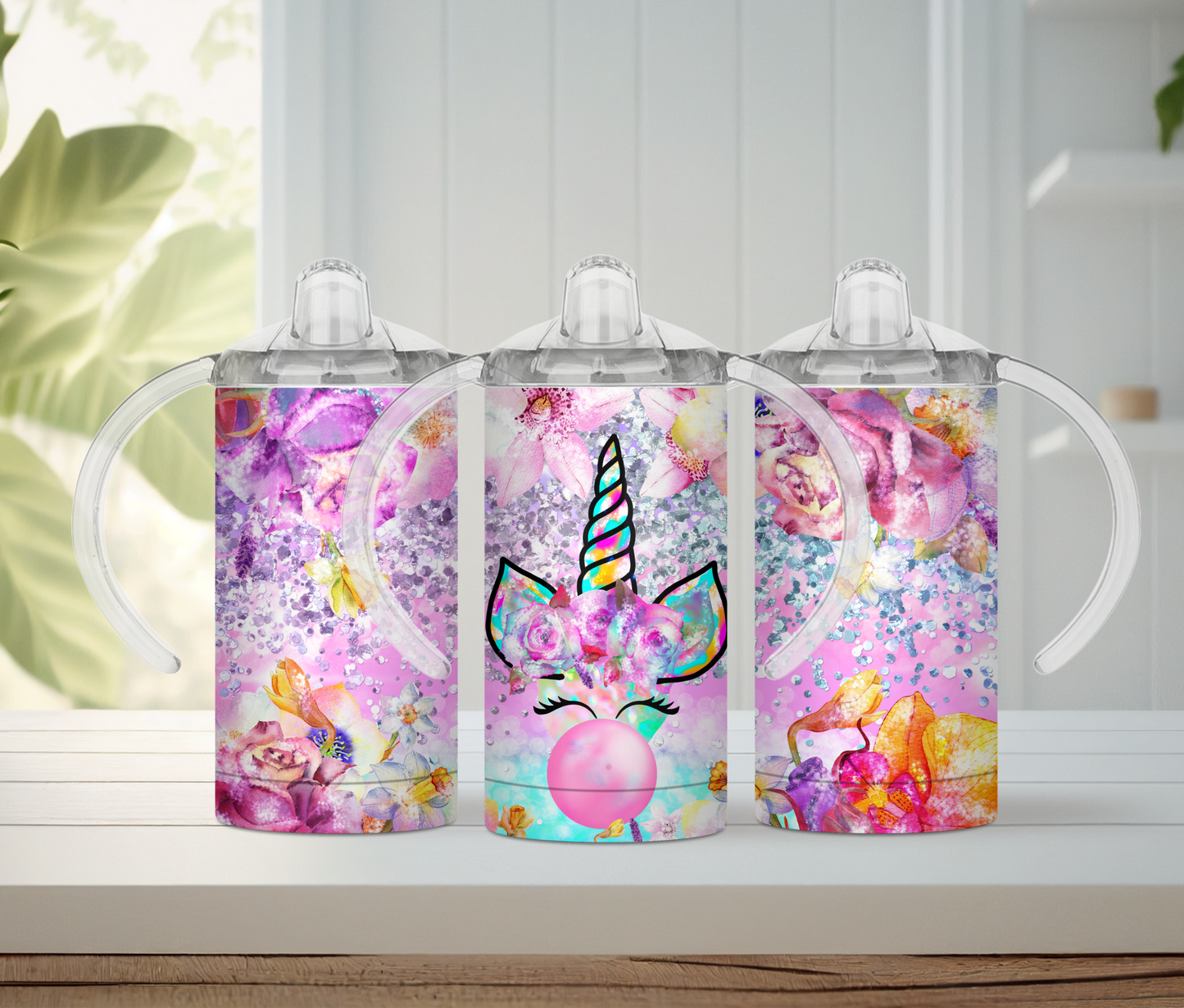 Colorful Unicorn Kids/Sippy Cup