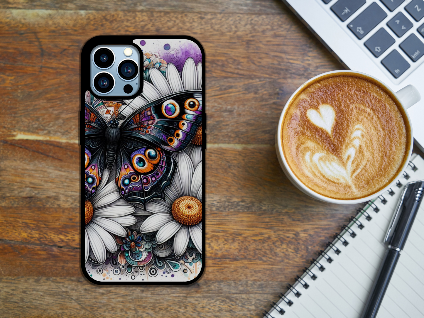 Butterfly & Daisies iPhone Case