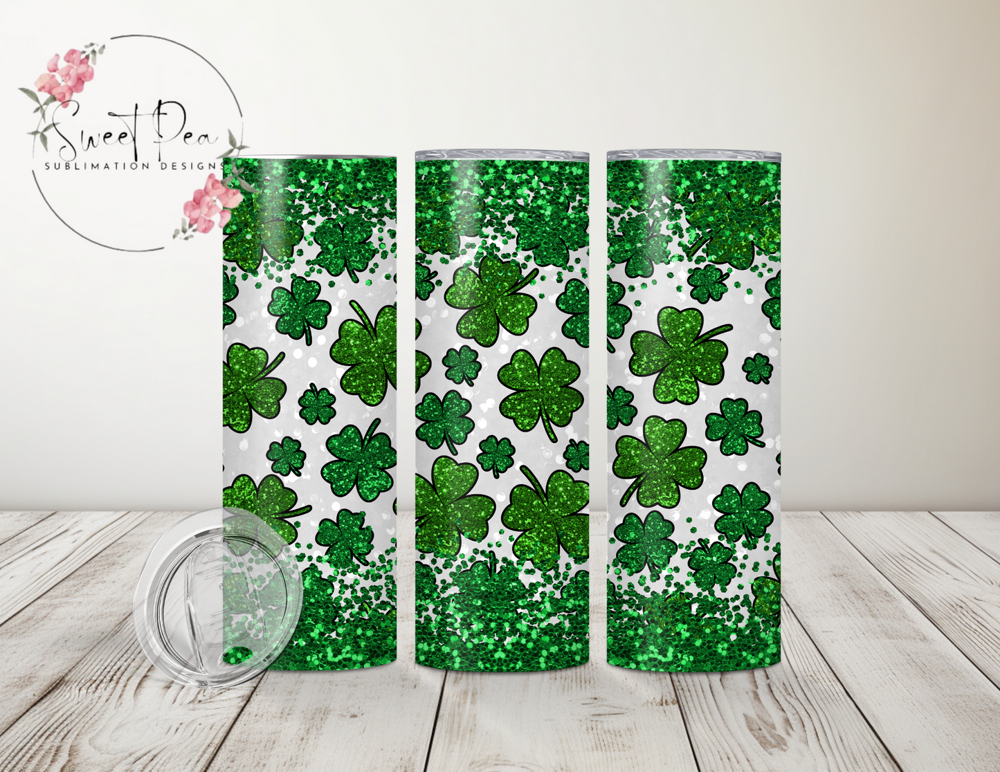 St Patrick's Day Clovers 20oz Tumbler