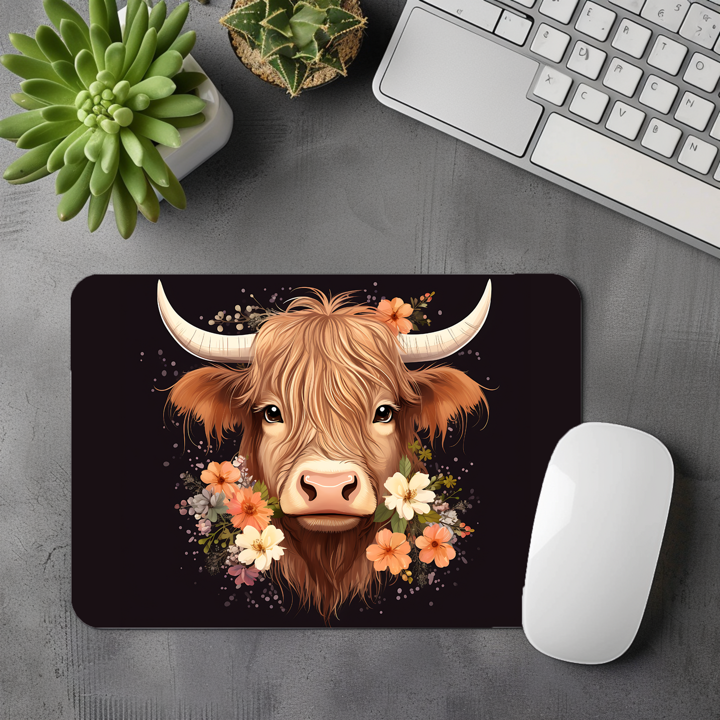 Highland Cow Mouse Pad