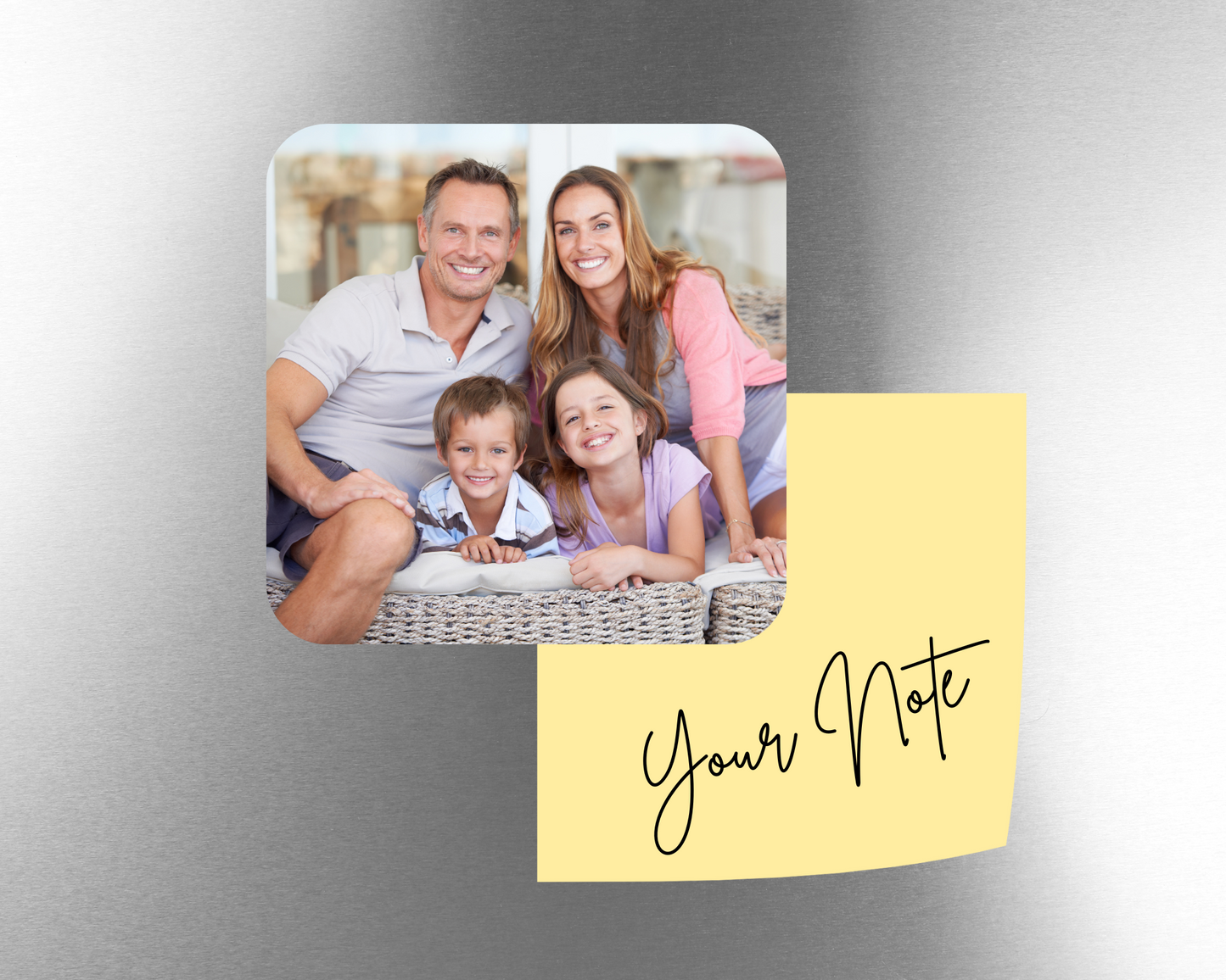 Custom Square Photo Fridge Magnet - 3 x 3 inches