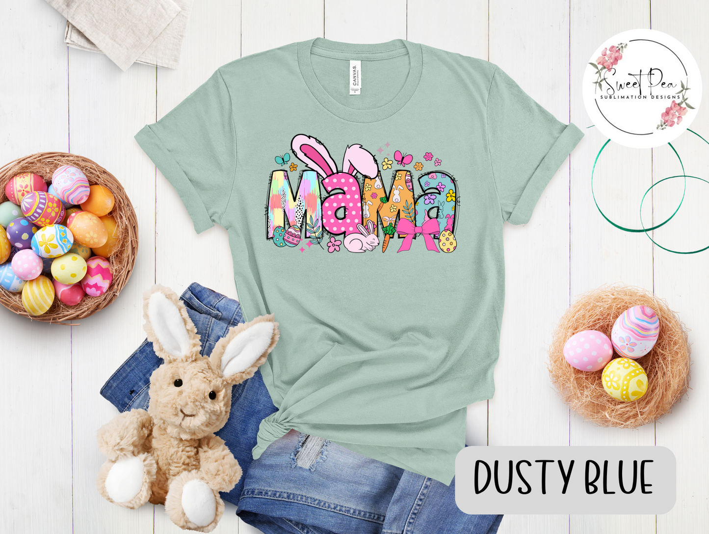 Mama Easter Coquette Bunny T-Shirt