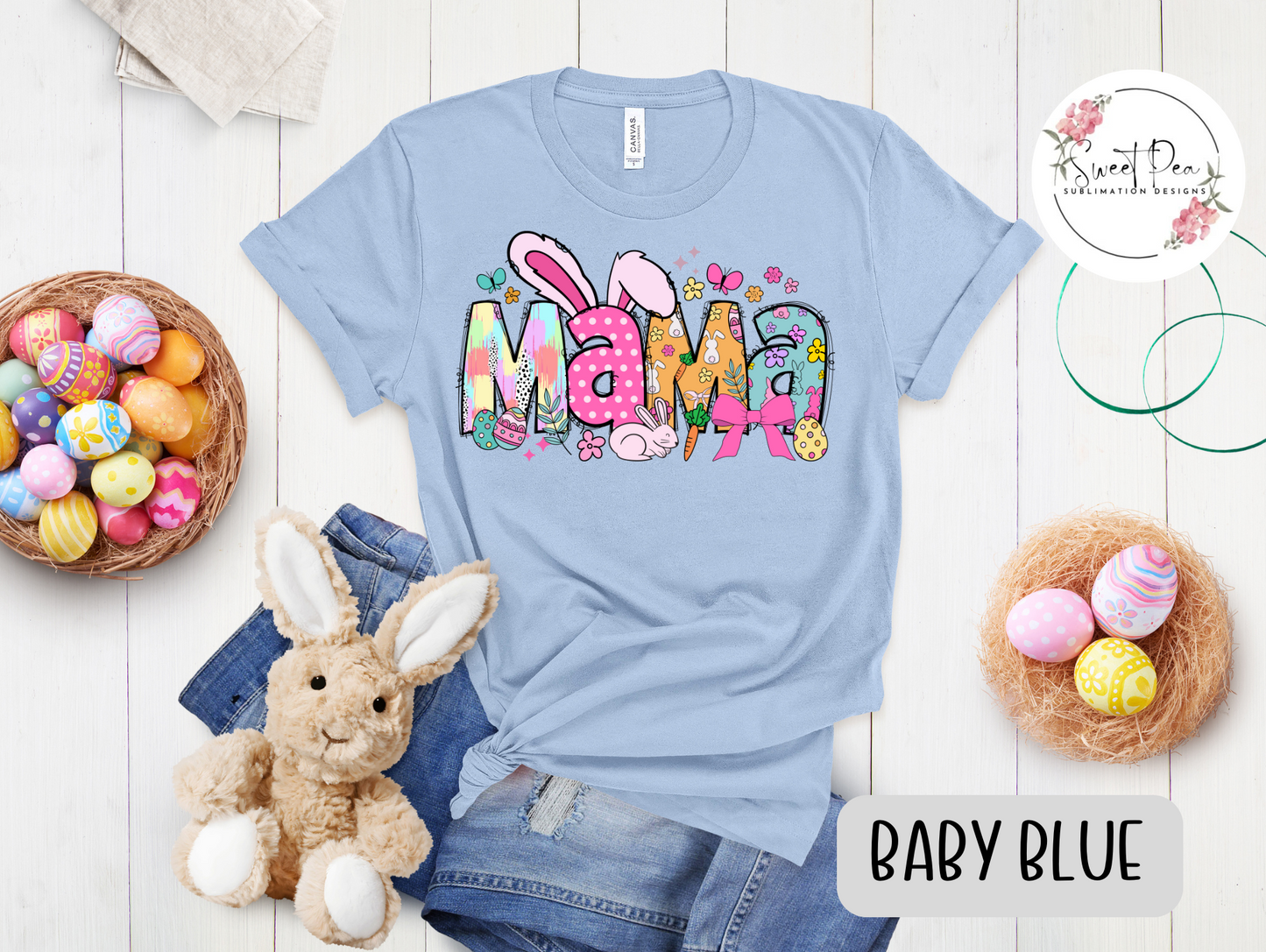 Mama Easter Coquette Bunny T-Shirt