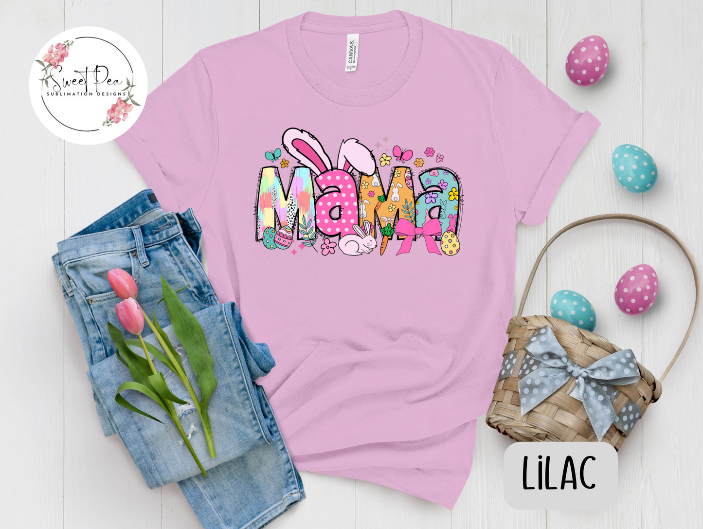 Mama Easter Coquette Bunny T-Shirt