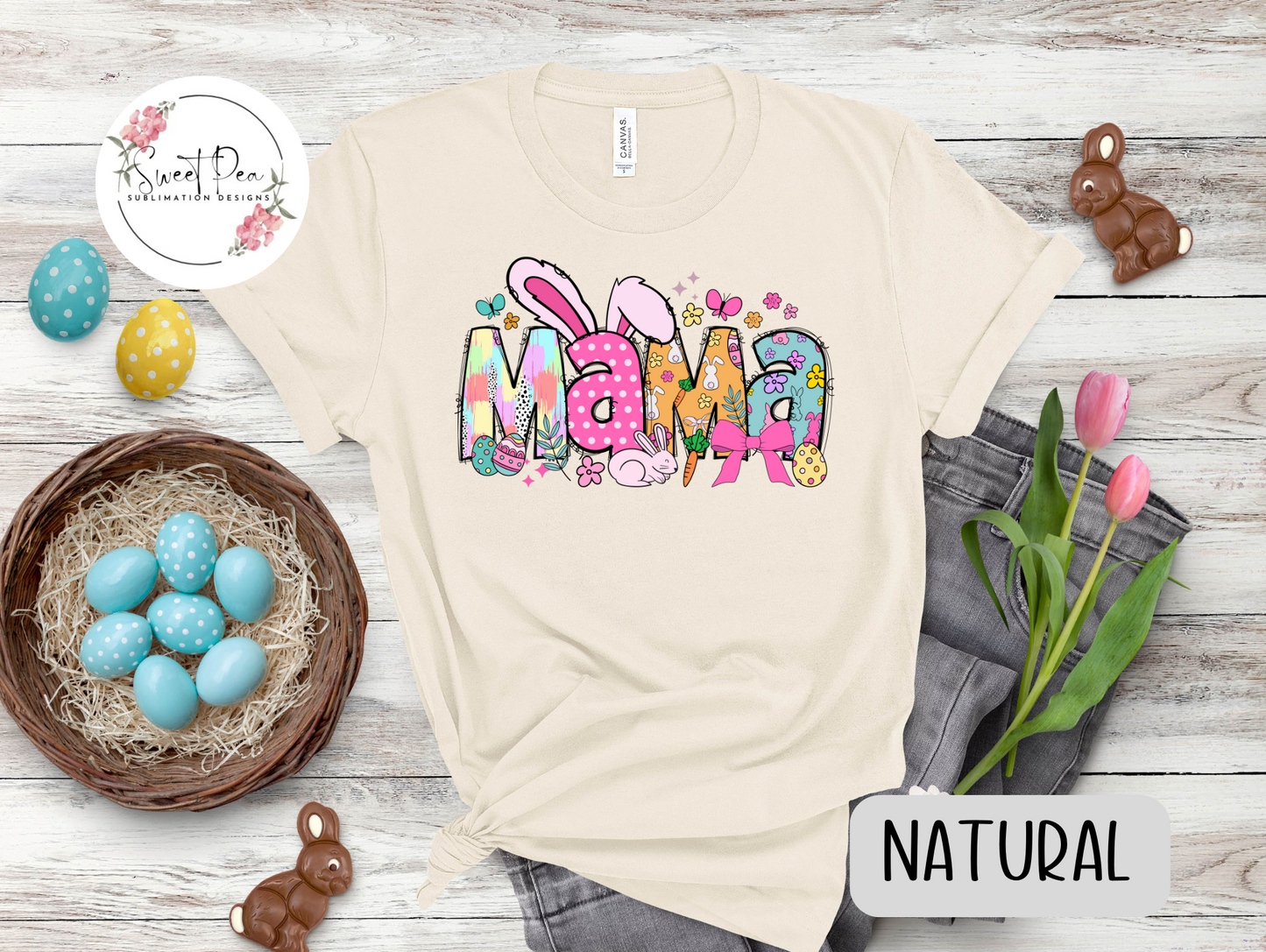 Mama Easter Coquette Bunny T-Shirt