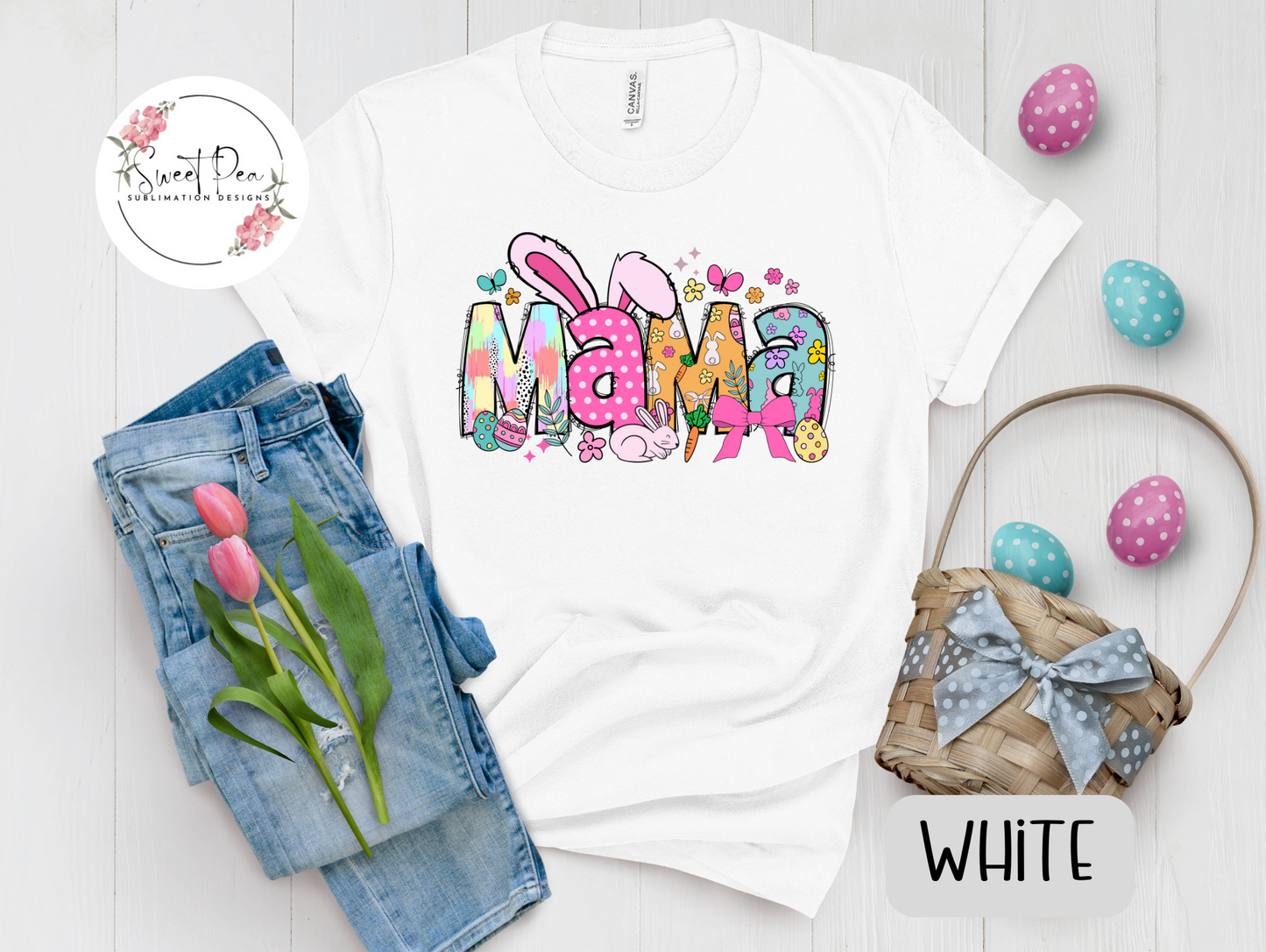 Mama Easter Coquette Bunny T-Shirt