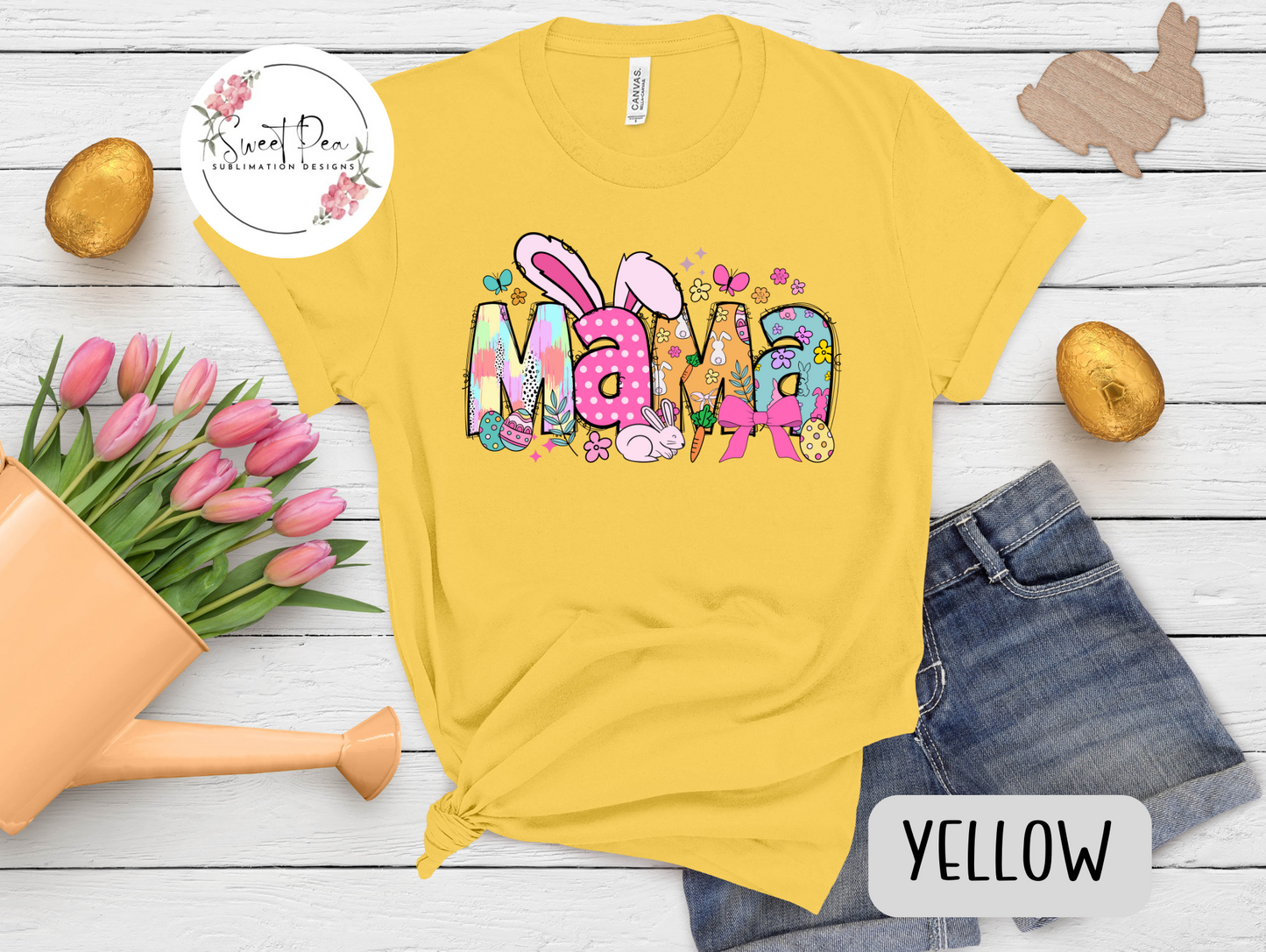 Mama Easter Coquette Bunny T-Shirt