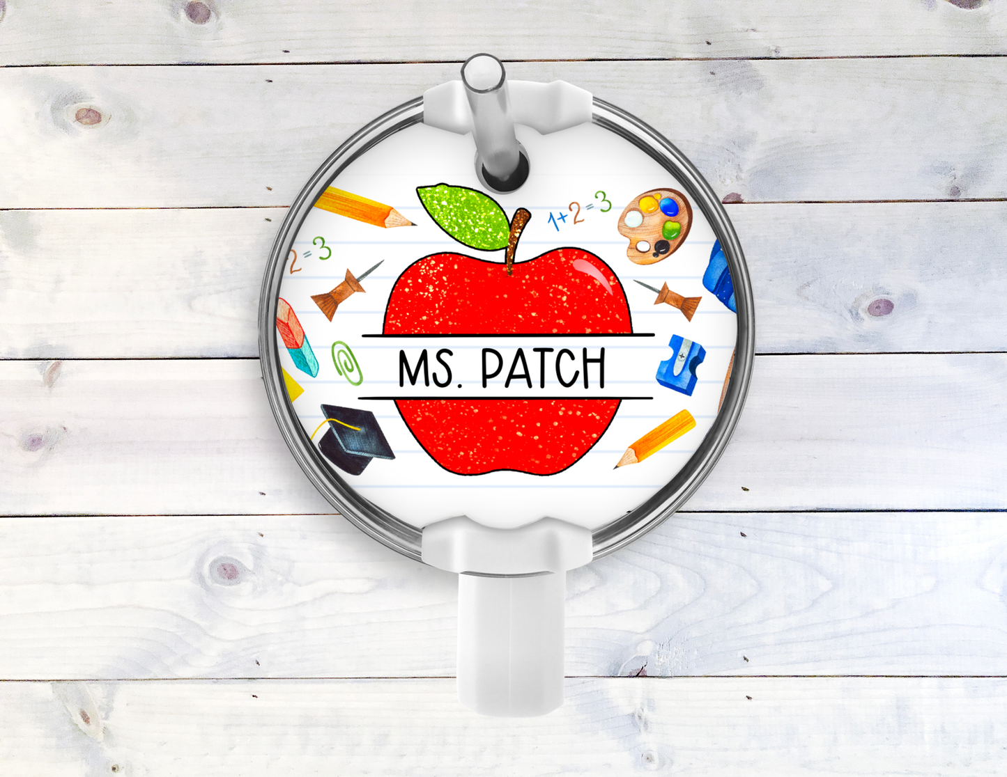 Teacher Name Topper - 40oz