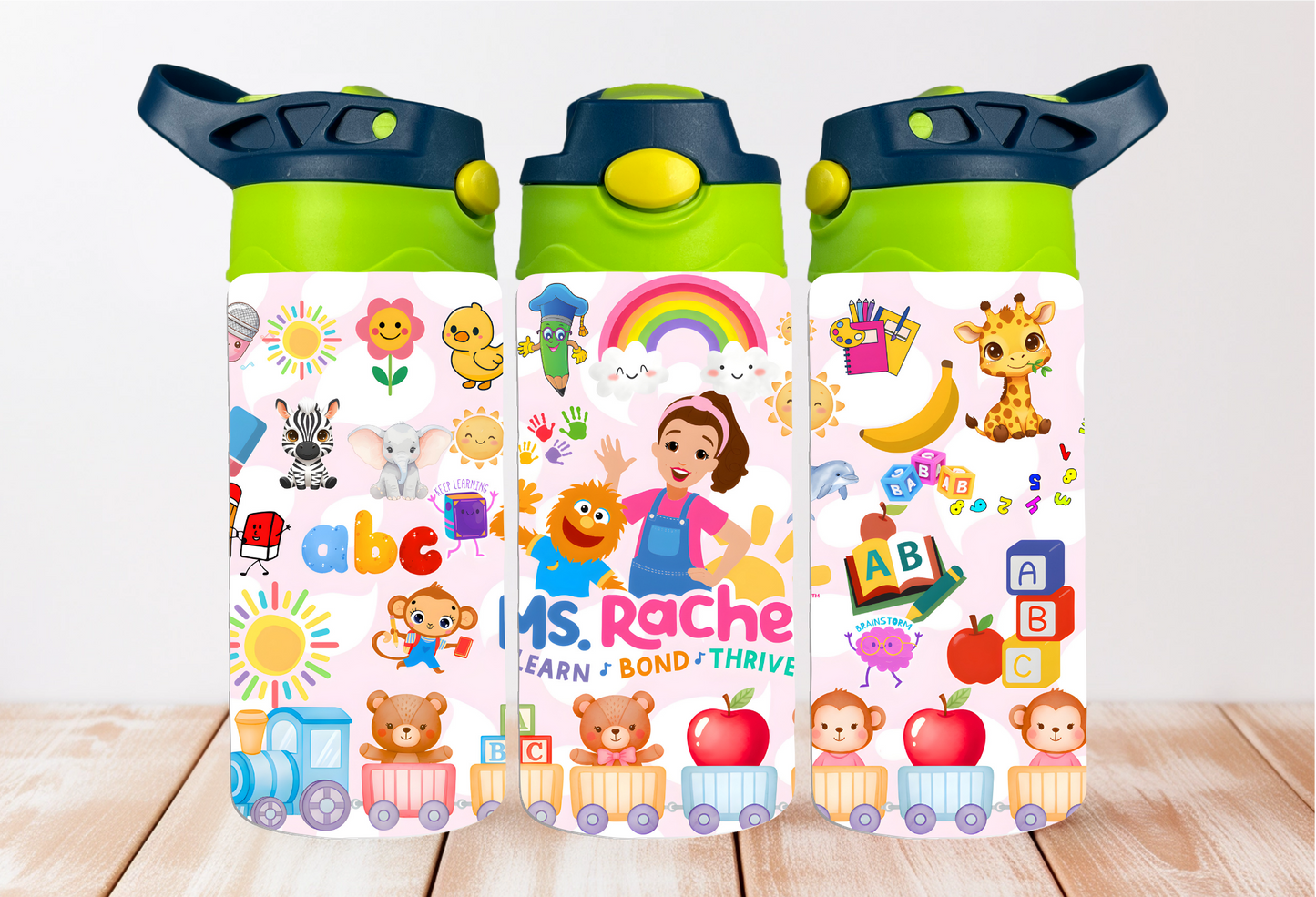 Ms Rachel Kids 12oz Flip Top Tumbler