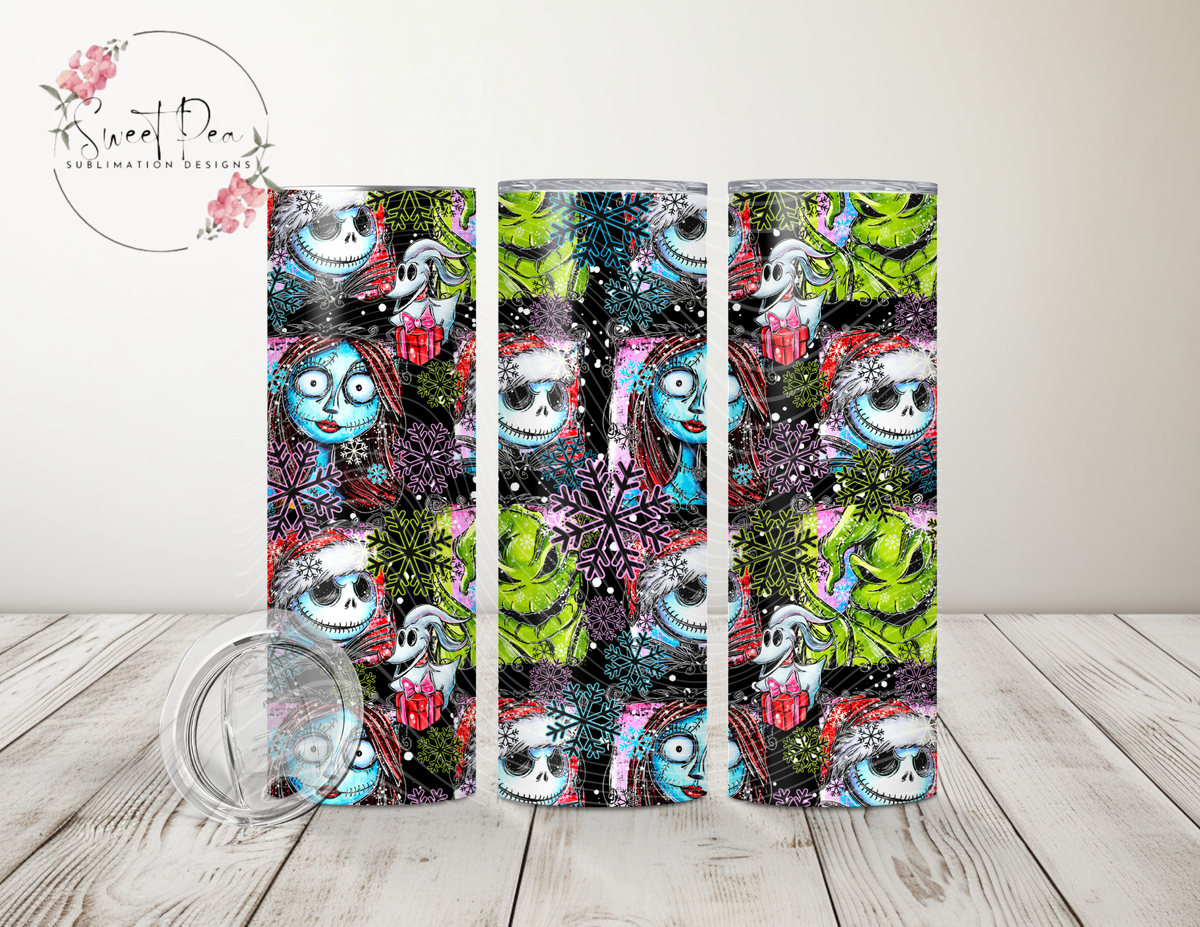The Nightmare Before Christmas Snowflakes 20 oz Tumbler
