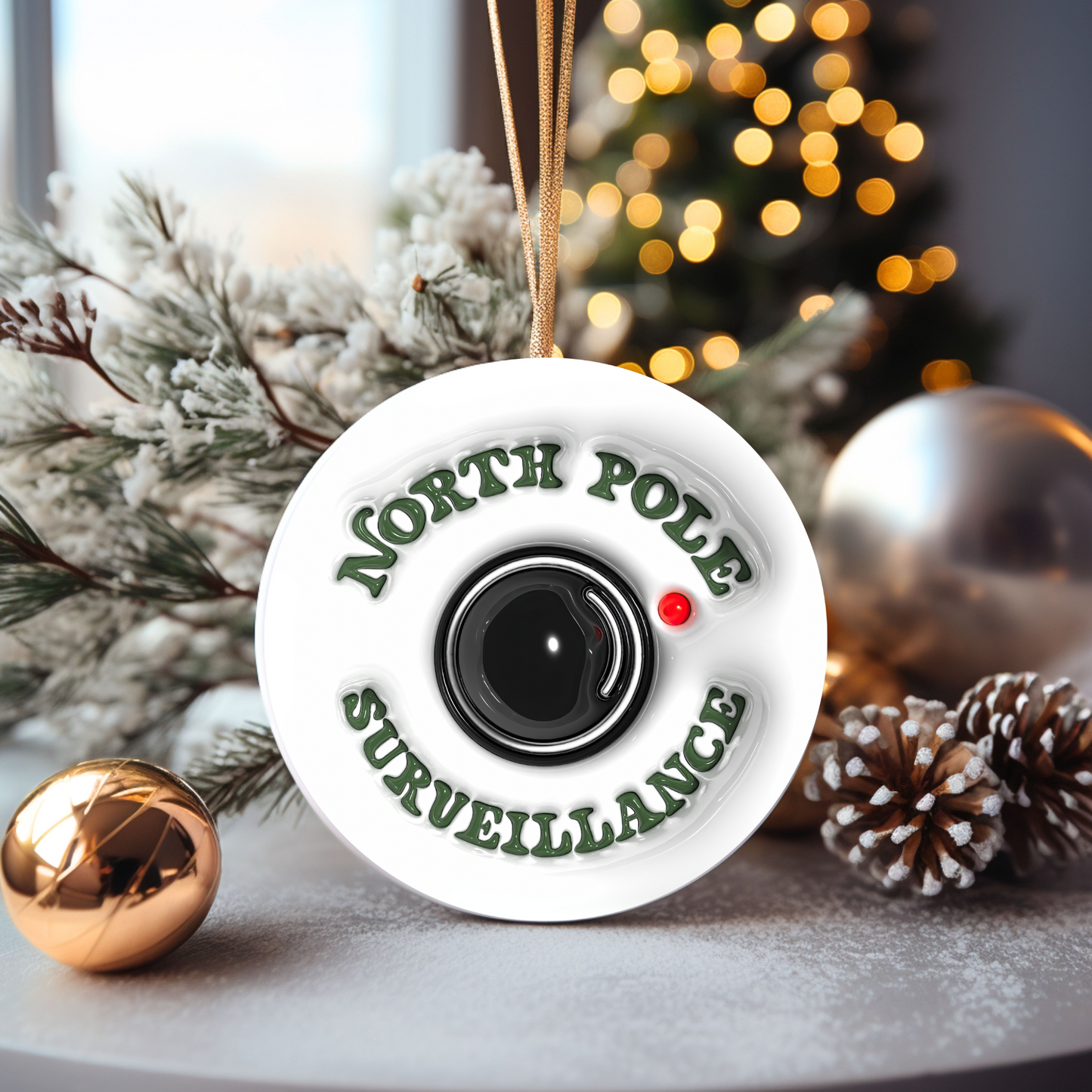 North Pole Surveillance Camera Ornament