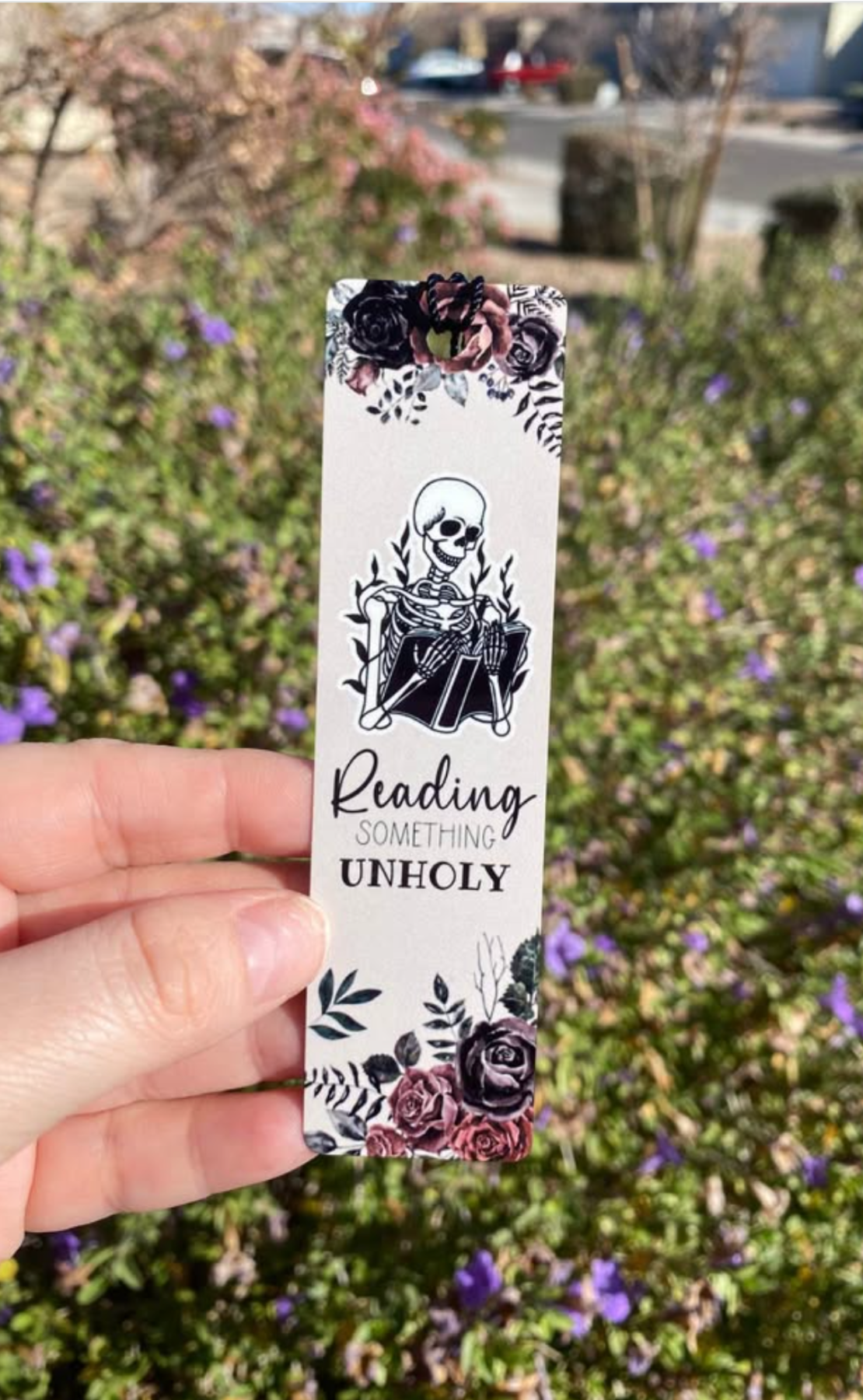 Reading Something Unholy -Smut Bookmark