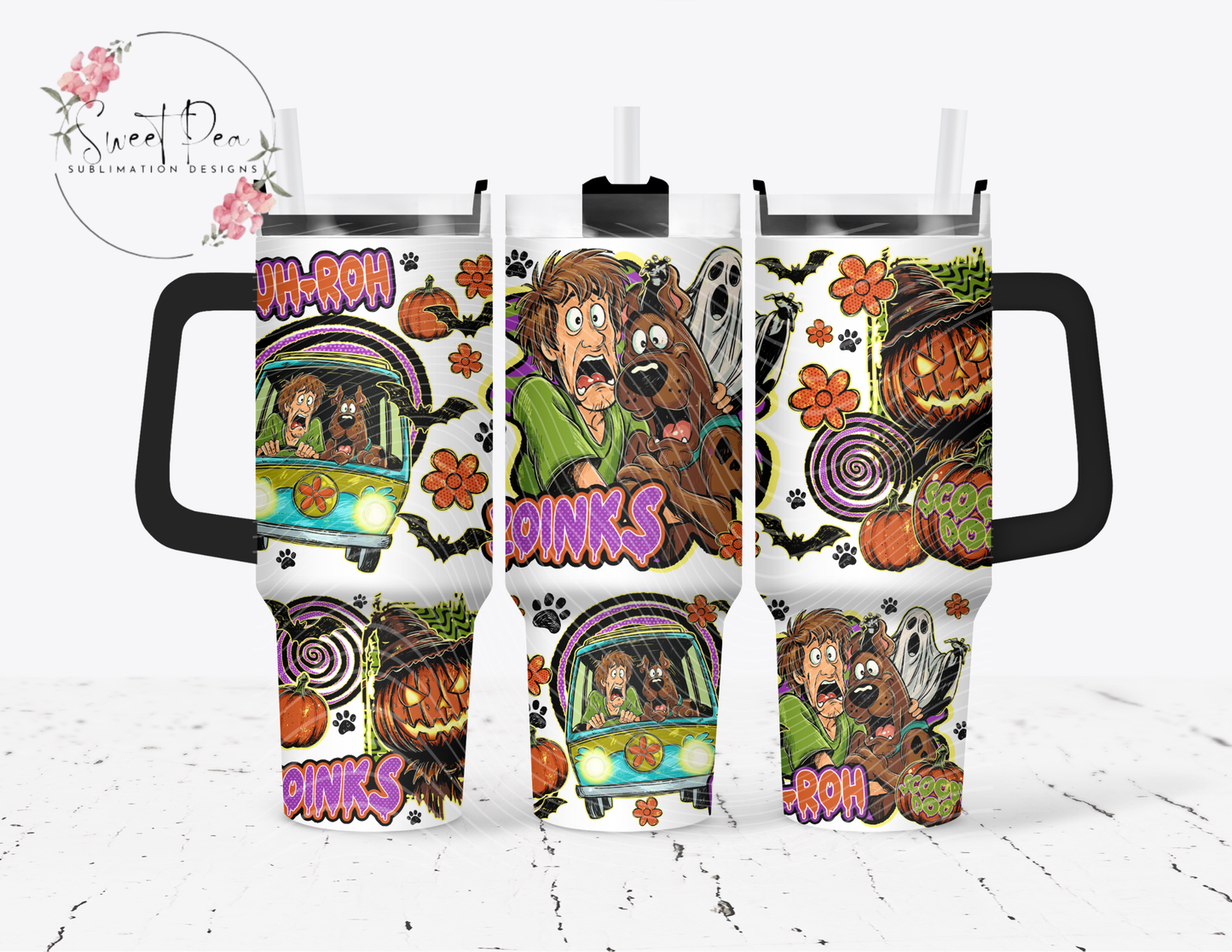 "Mystery Dog" Halloween 40oz Tumbler