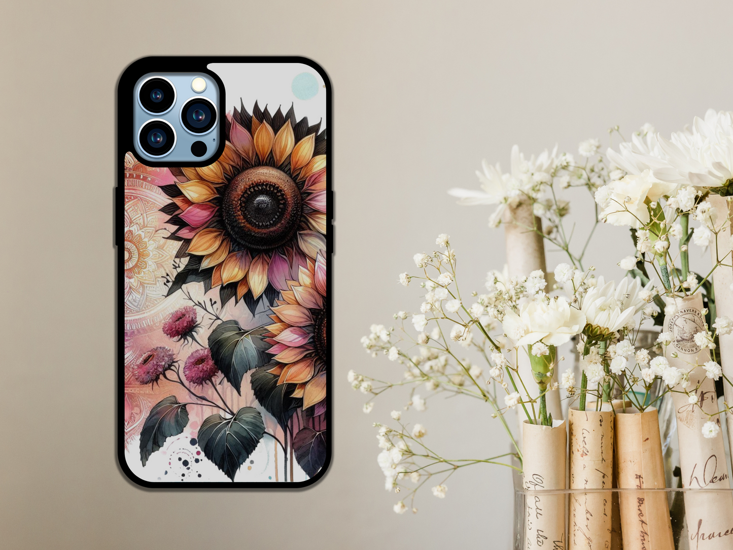 Sunflower Mandala iPhone Case