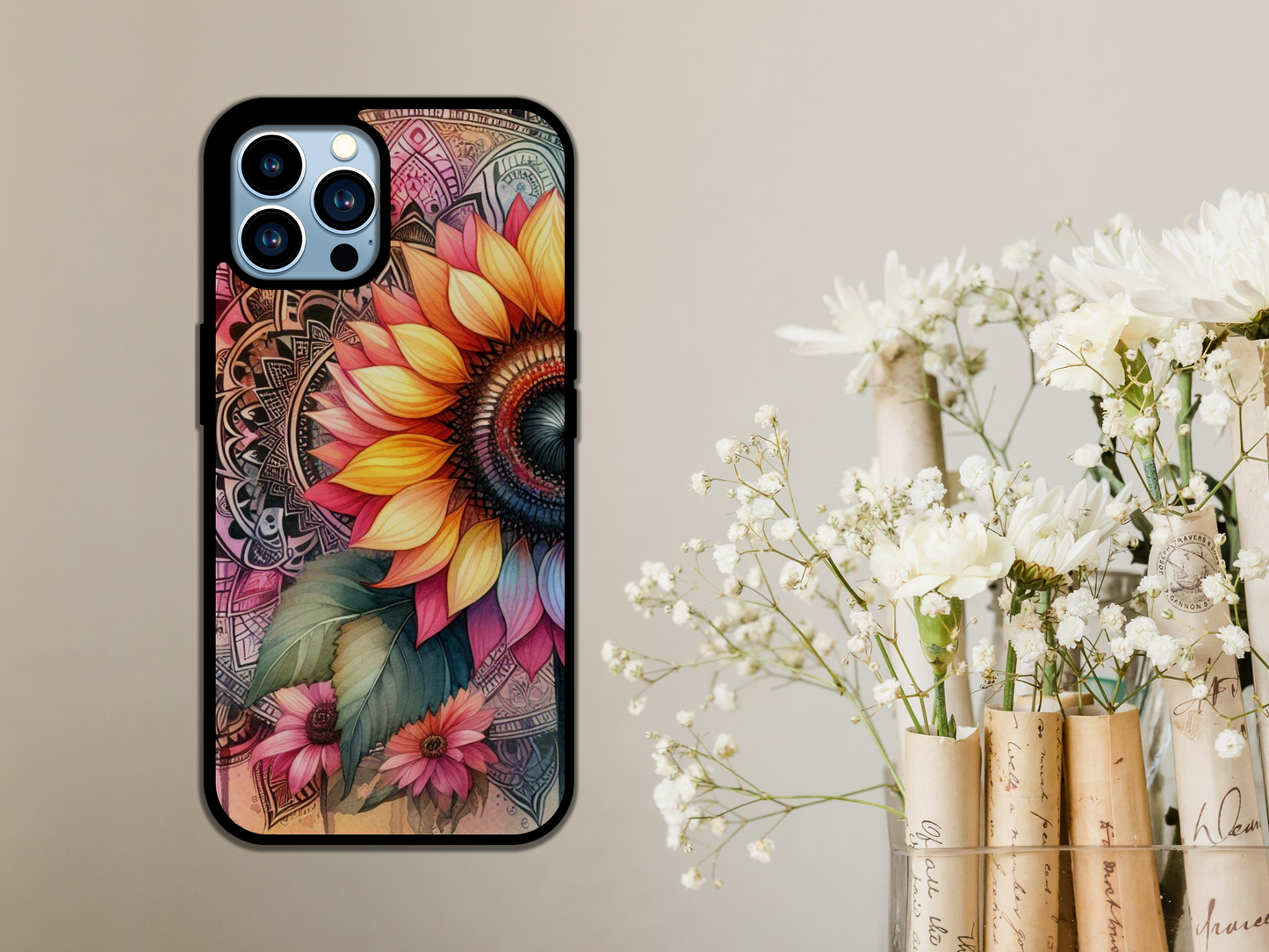 Sunflower Mandala iPhone Case