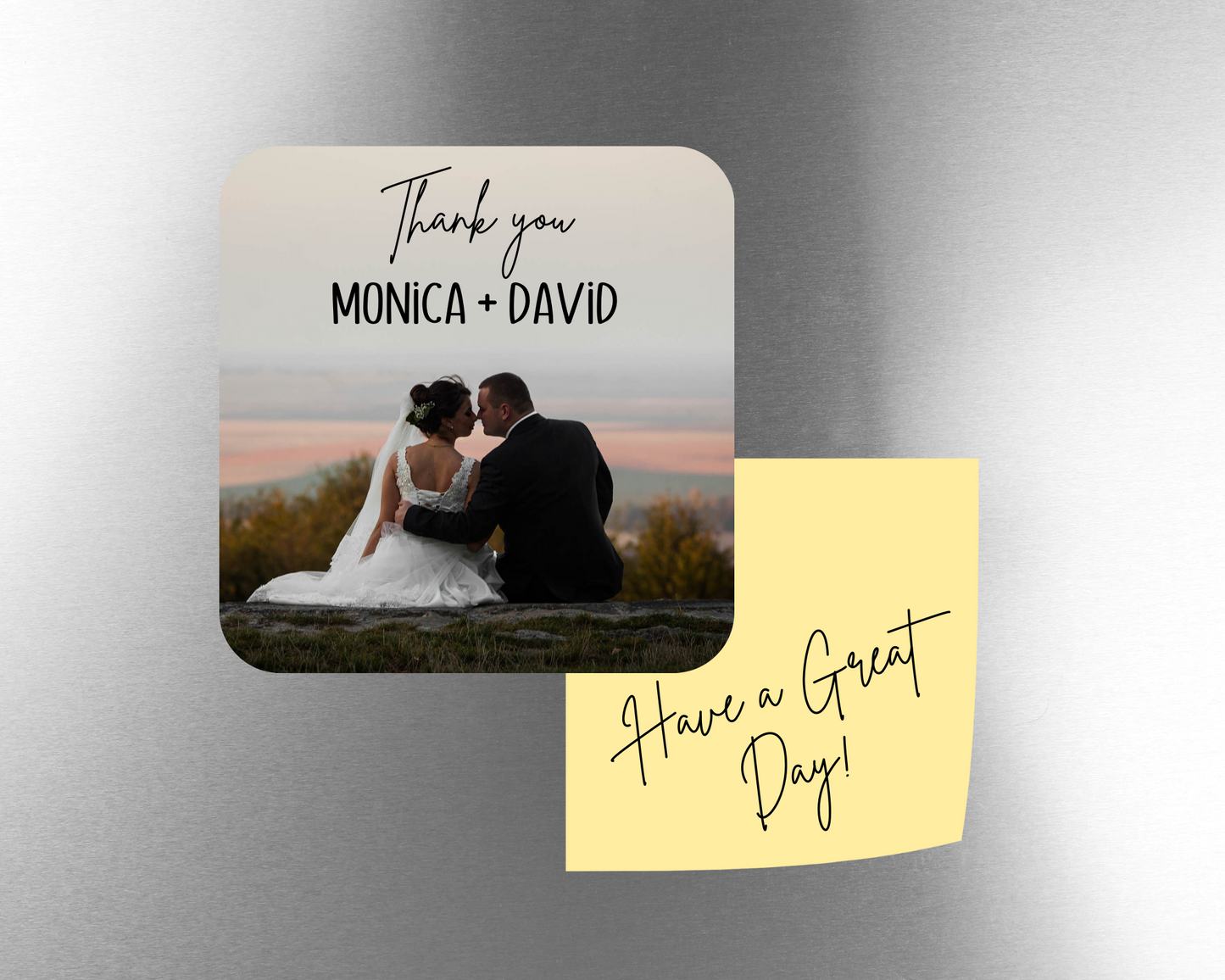 Custom Square Photo Fridge Magnet - 3 x 3 inches