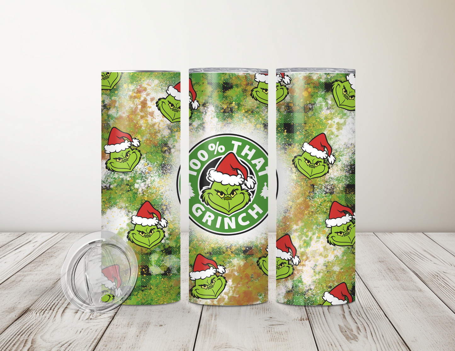 100% that Grinch 20 oz Tumbler