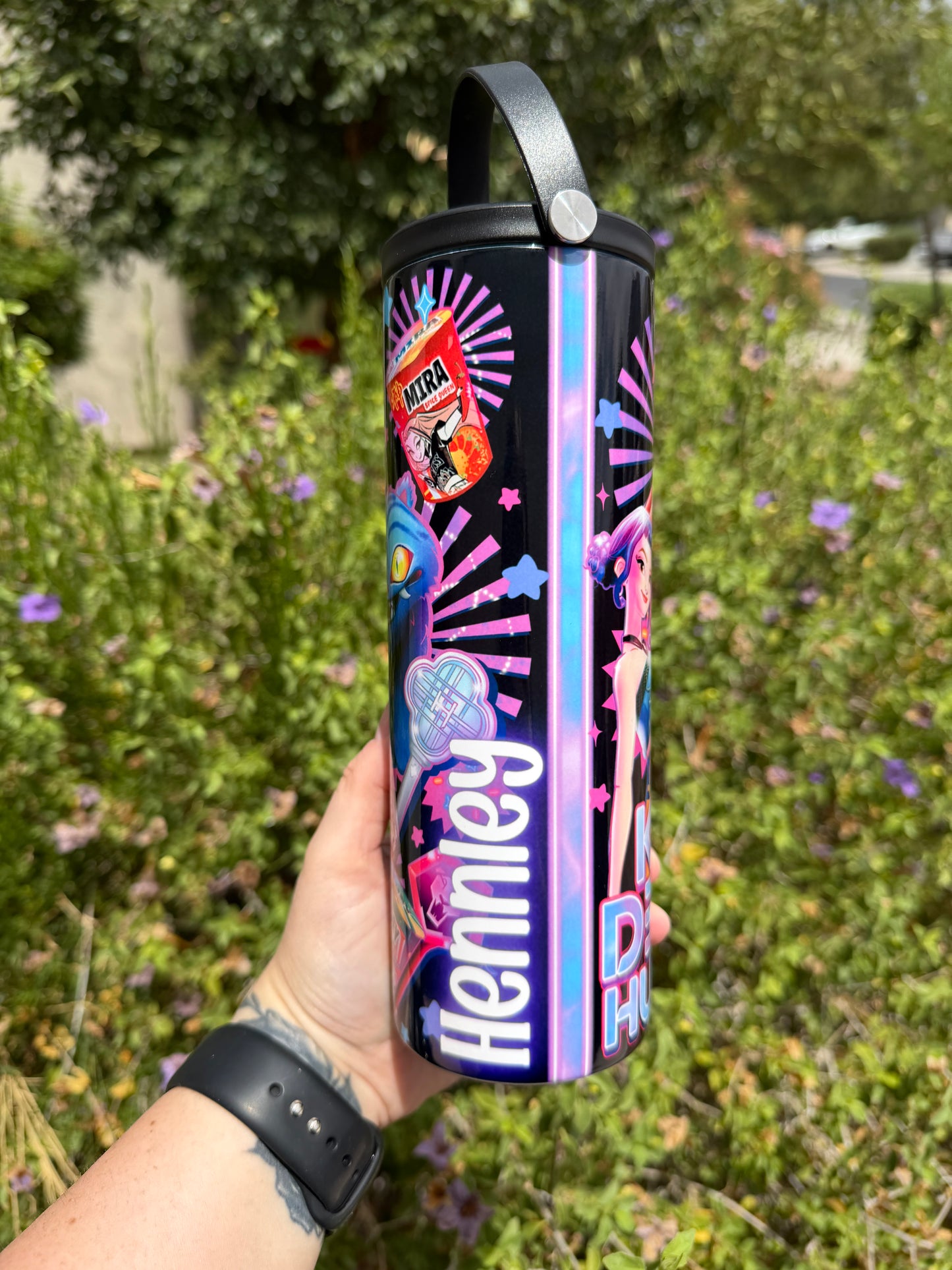 K-Pop Demon Hunters Huntrix 20oz Flip Top Tumbler