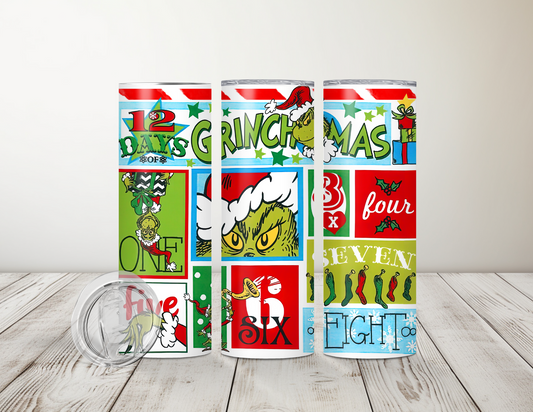 12 days of Grinchmas 02 - 20 oz Tumbler