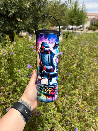 Gaming 20oz Flip Top Tumbler