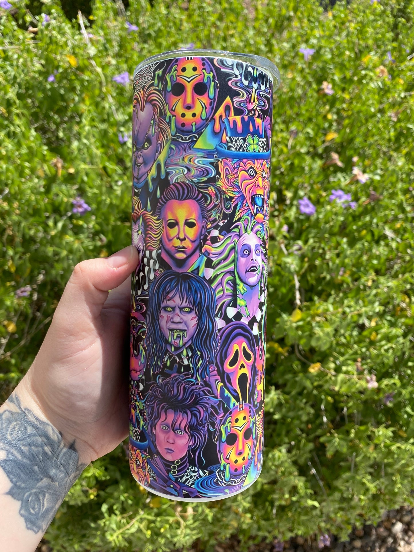 Glow in the Dark Halloween Movies 20oz Tumbler