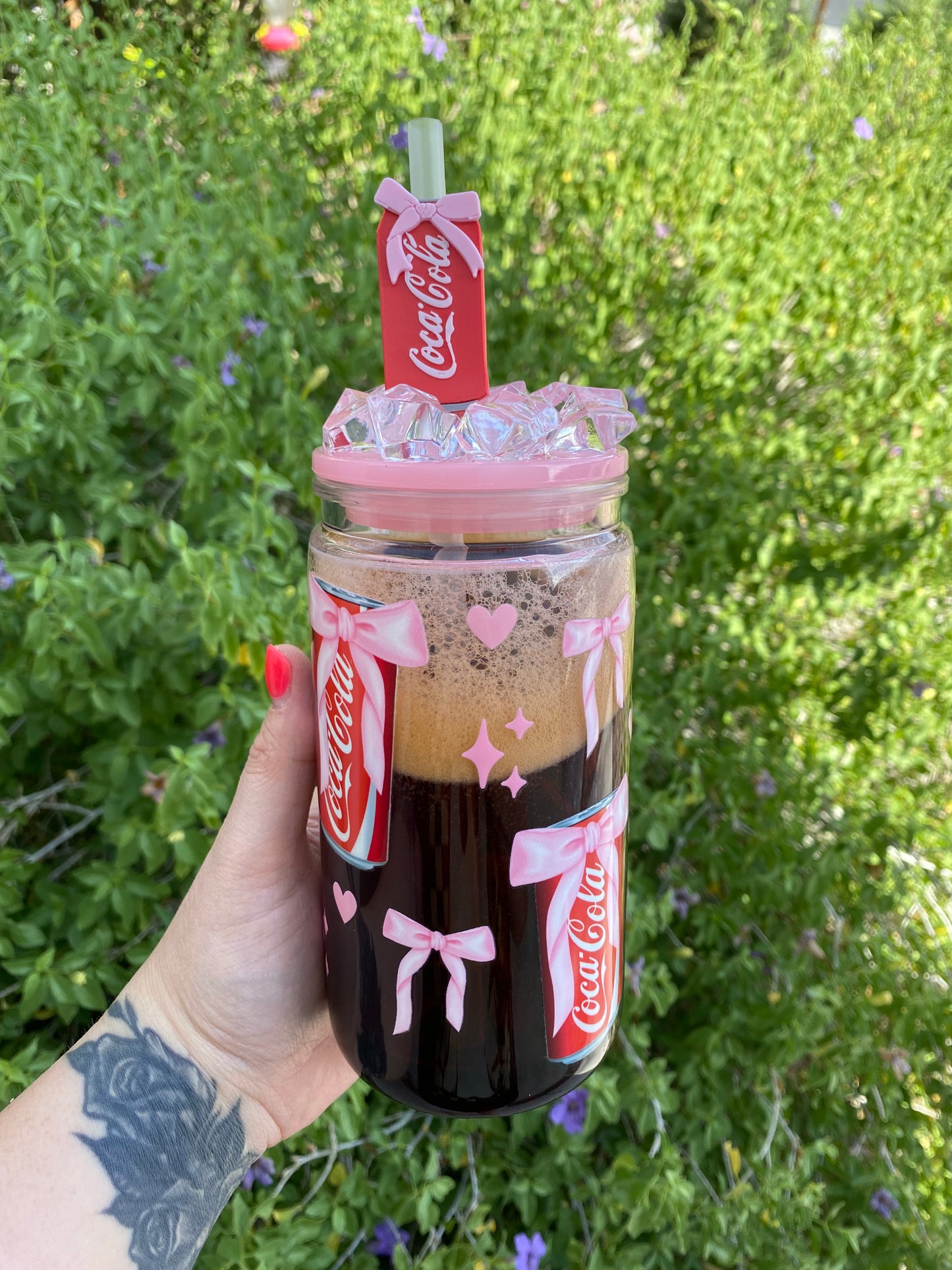 Coke Coquette Acrylic Snow Globe Tumbler