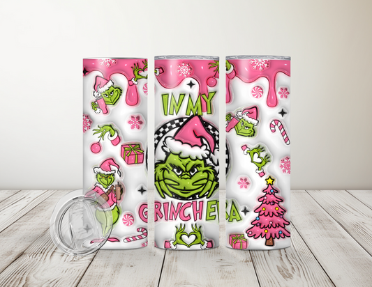 3D Pink In my Grinch Era 20 oz Tumbler