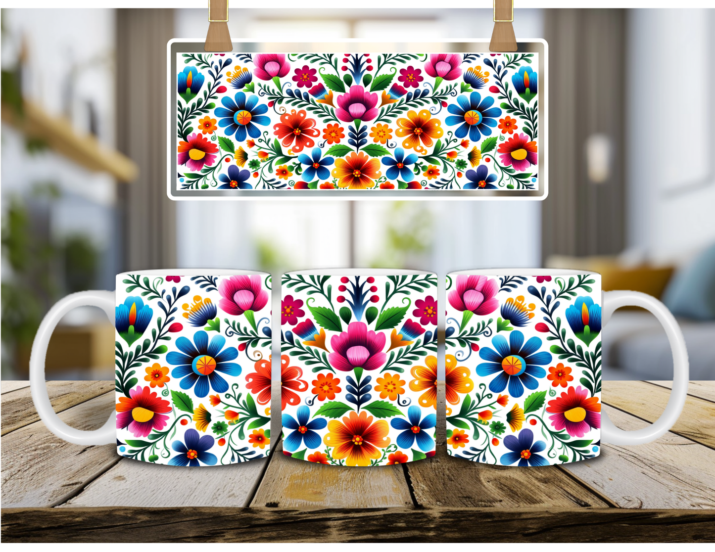 Mexican Flowers Coffee Mug