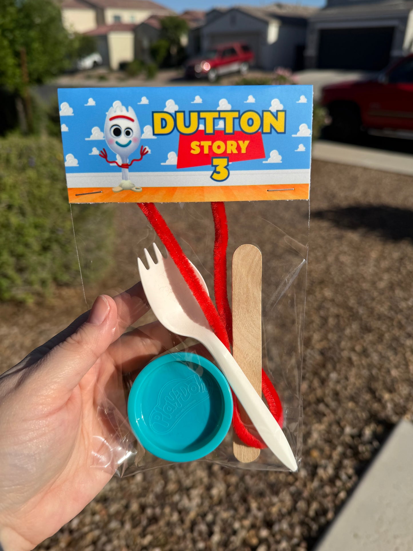 Toy Story Make Your Own Forky Party Favor - Personalized