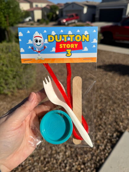 Toy Story Make Your Own Forky Party Favor - Personalized