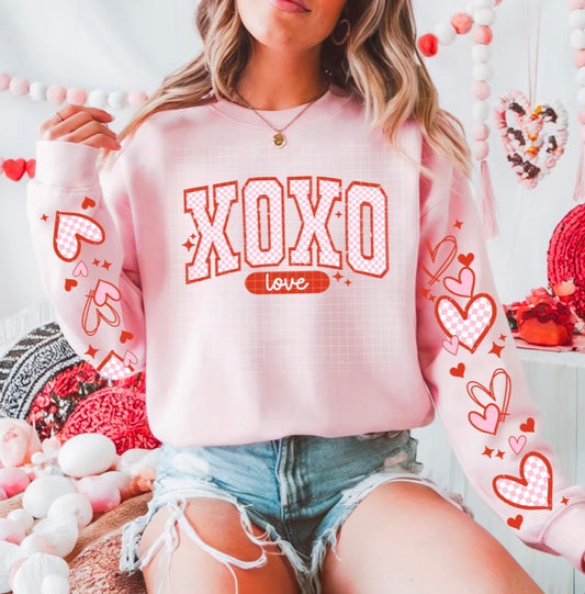 XOXO Love Sweatshirt with Sleeves