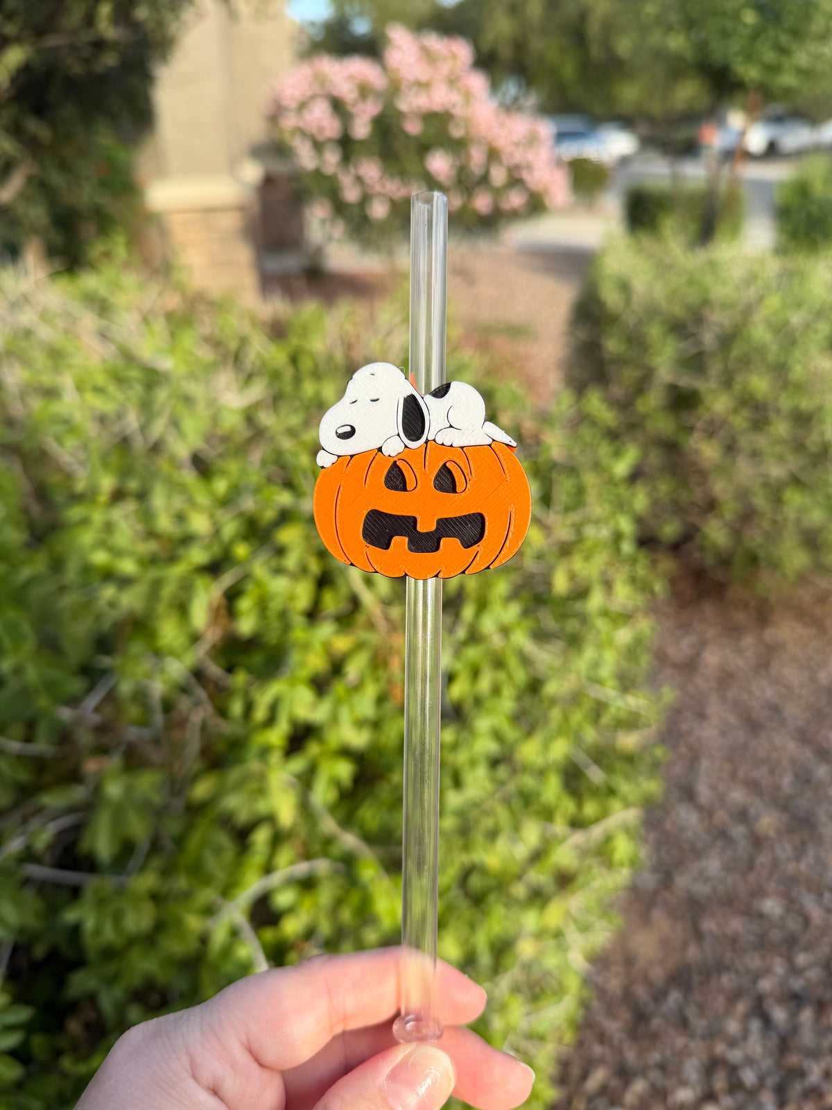 Pumpkin Pup Straw Topper