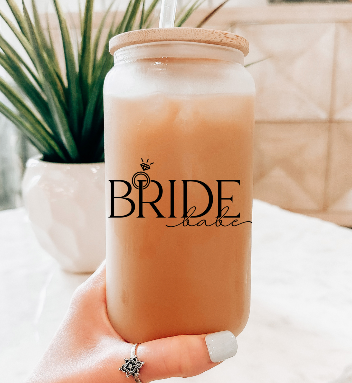 Bride Babe Glass Libbey Cup