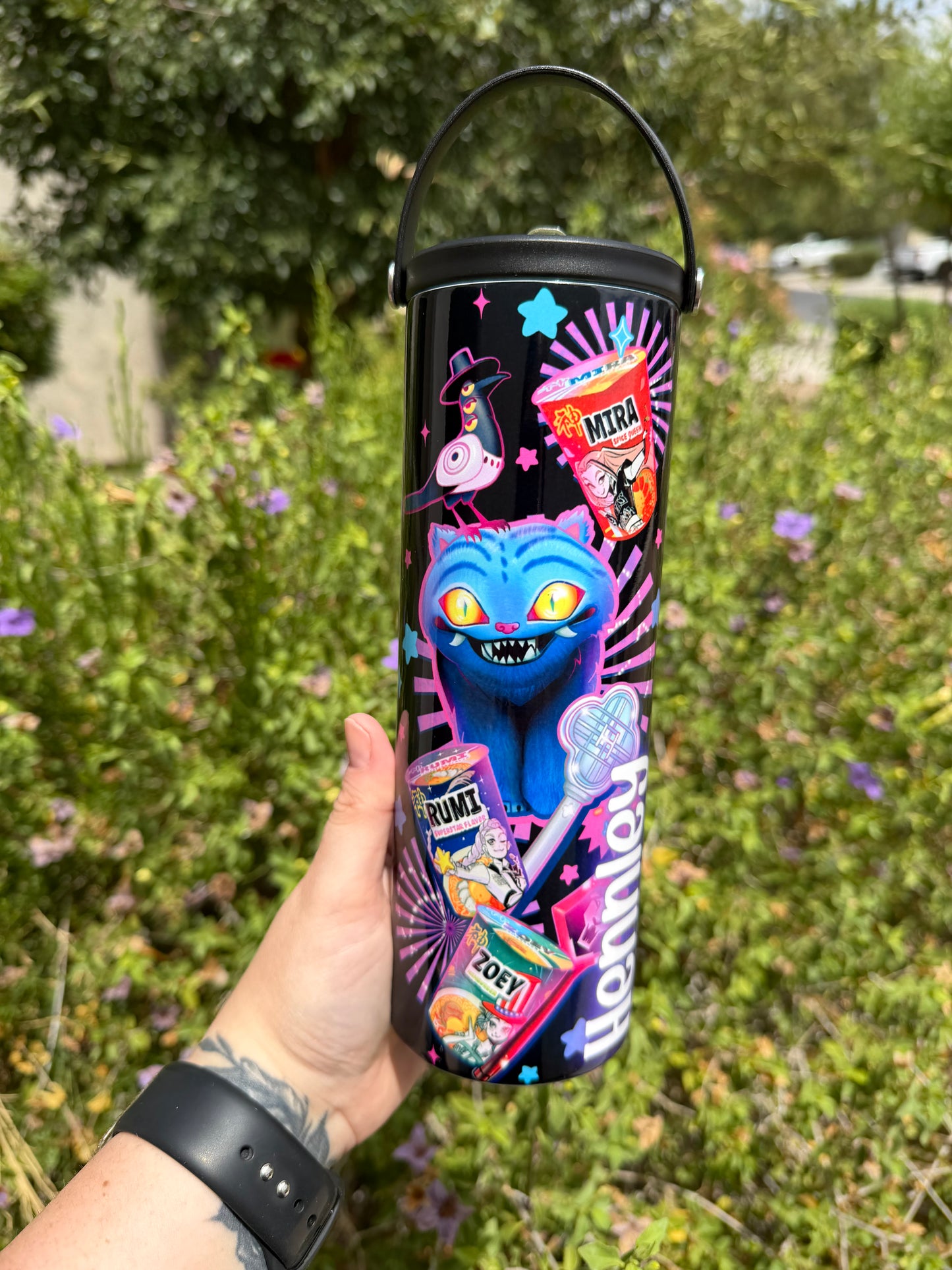 K-Pop Demon Hunters Huntrix 20oz Flip Top Tumbler