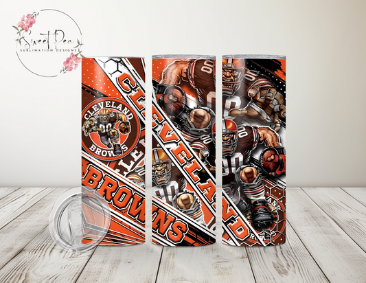 Browns Football 20oz Tumbler