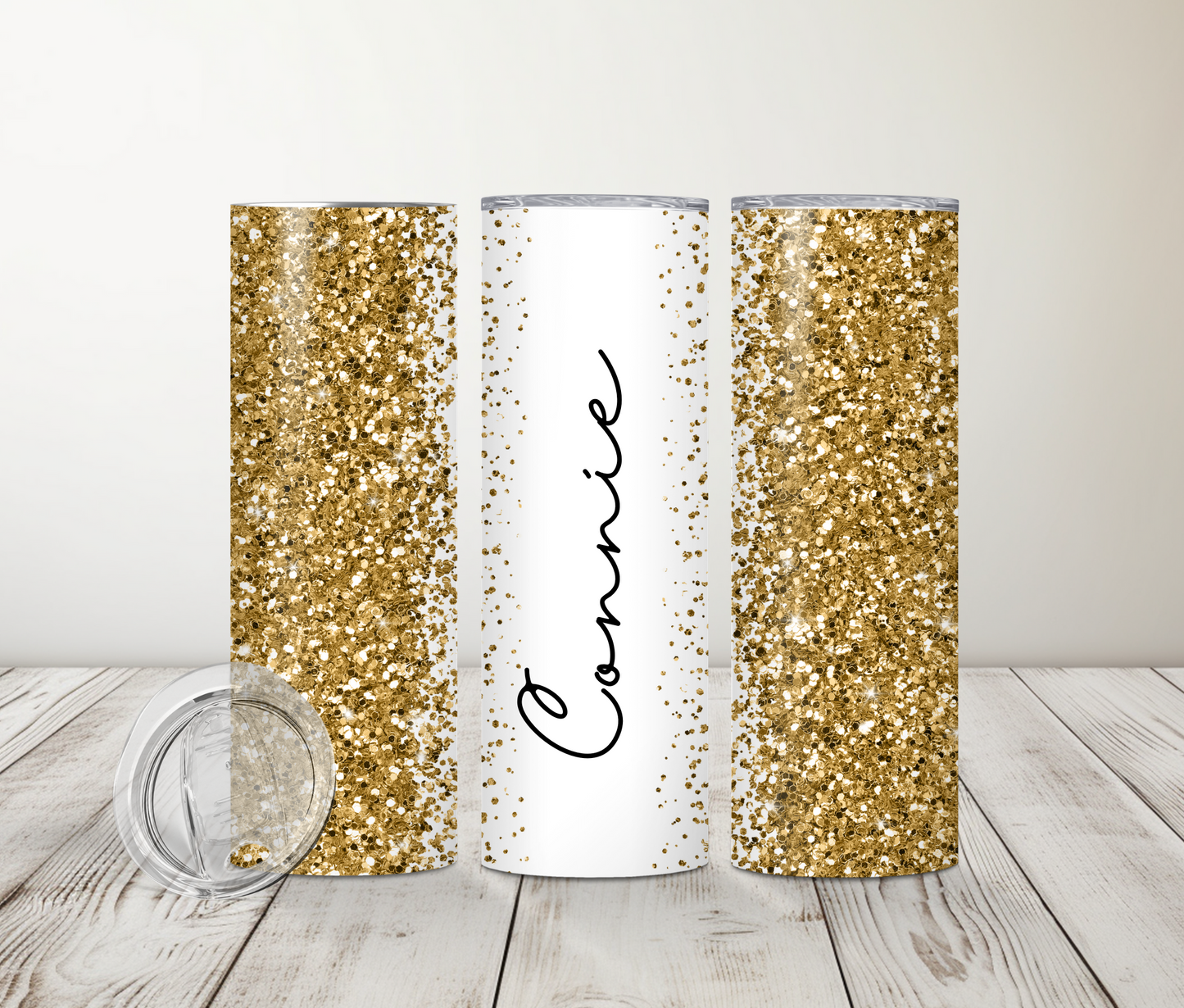 Personalized Glitter 20 oz Tumbler (5 Glitter Options)