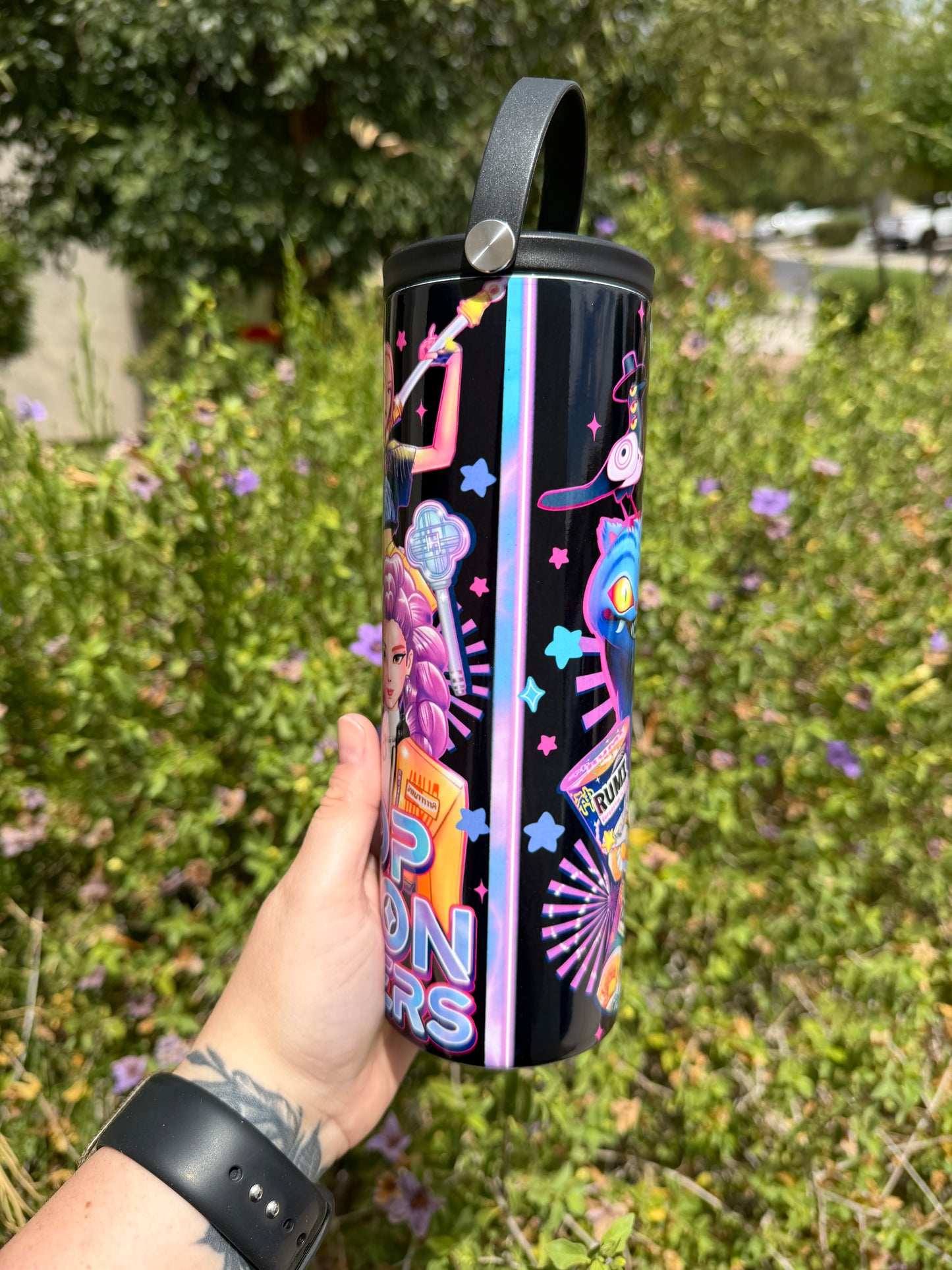 K-Pop Demon Hunters Huntrix 20oz Flip Top Tumbler