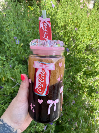 Coke Coquette Acrylic Snow Globe Tumbler