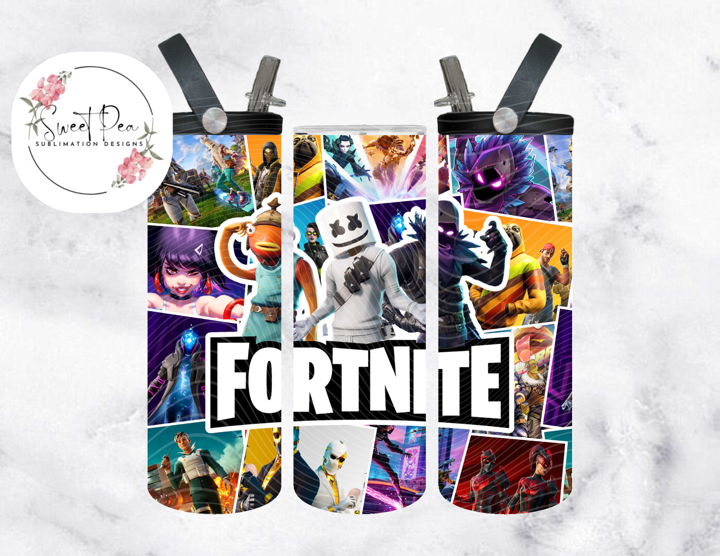 Fortnite 20oz Flip Top Tumbler