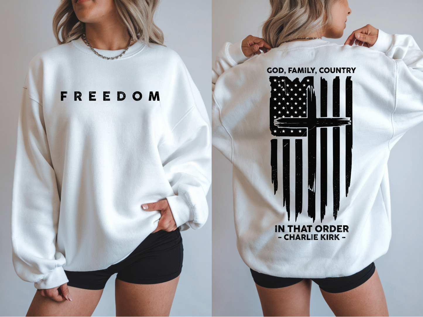 Charlie Kirk - God Family Country In That Order Shirt