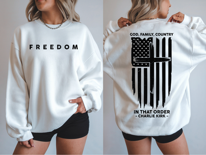 Charlie Kirk - God Family Country In That Order Shirt