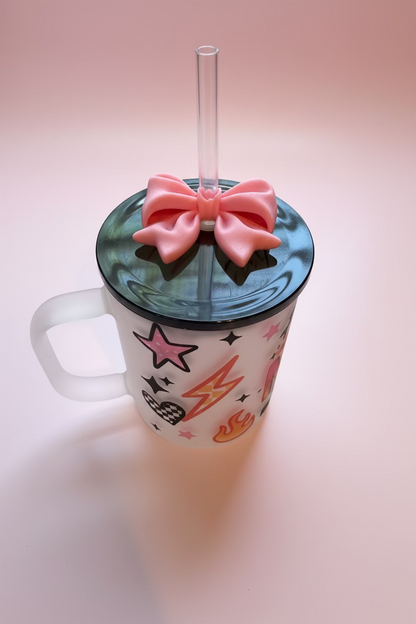 Bow Straw Lid Toppers