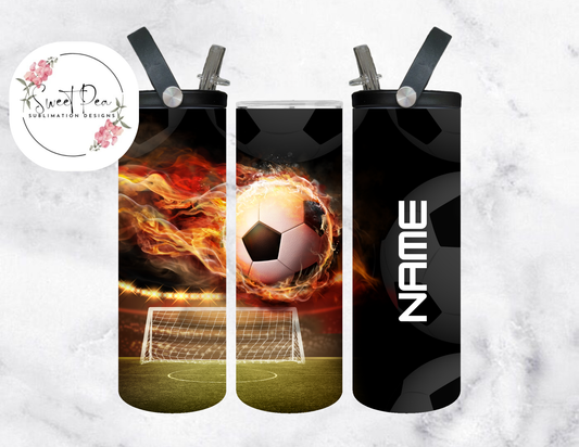 Soccer 20oz Flip Top Tumbler