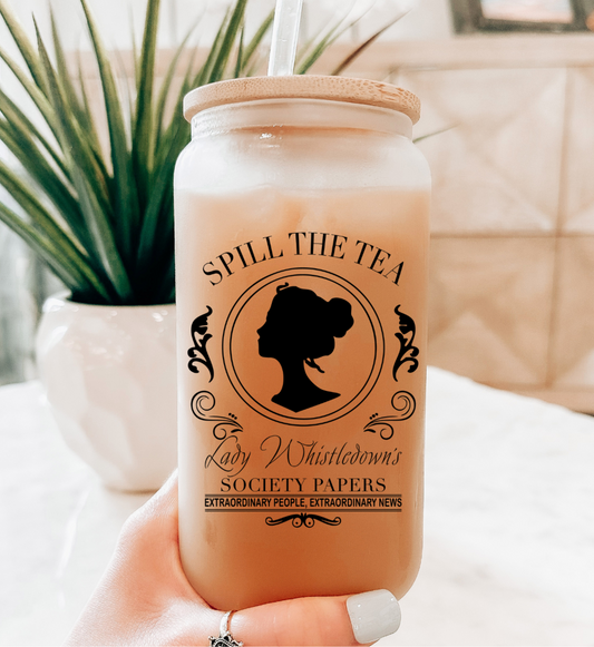 Spill The Tea Glass Libbey Cup