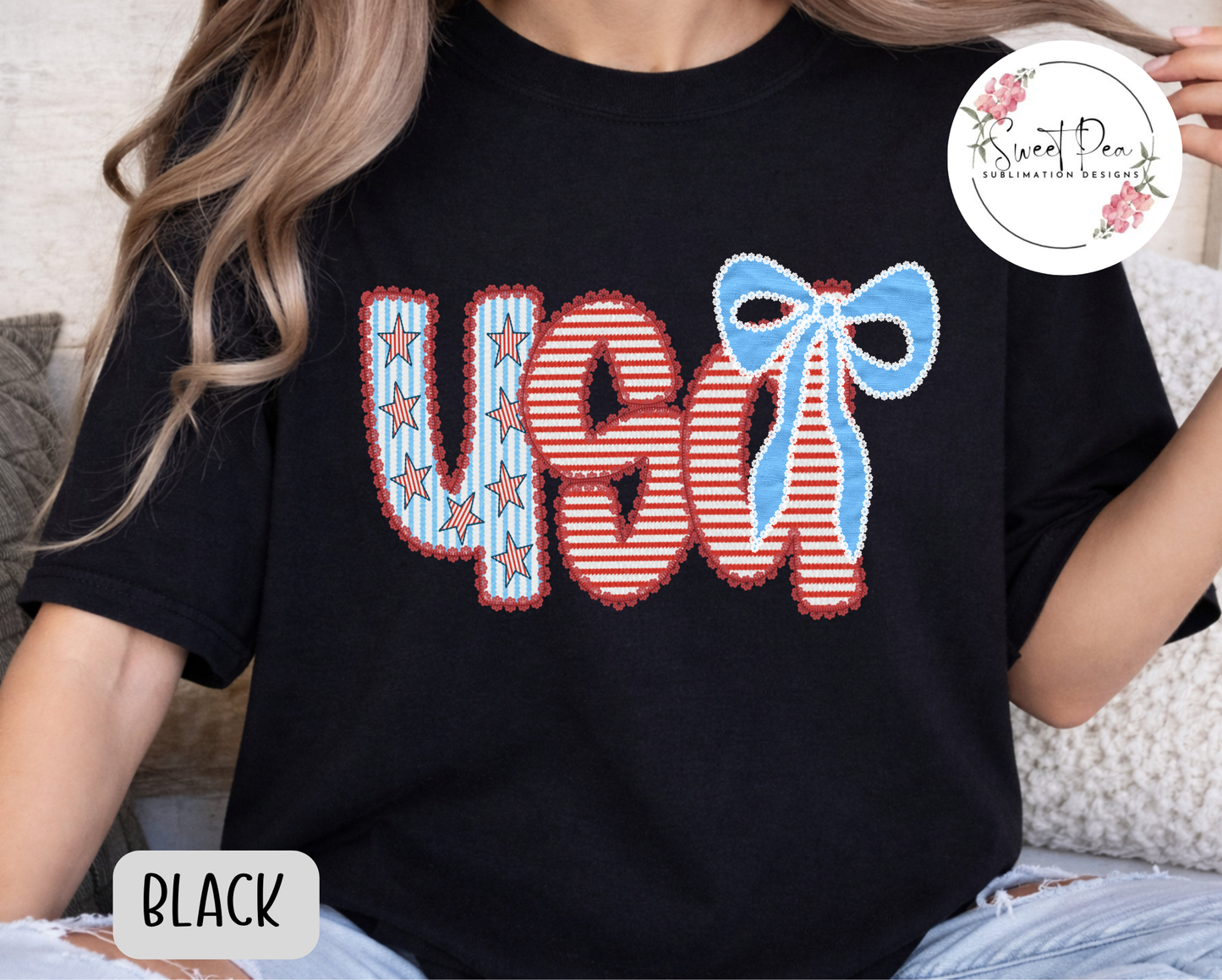 USA Stars & Stripes T-Shirt - Comfort Colors