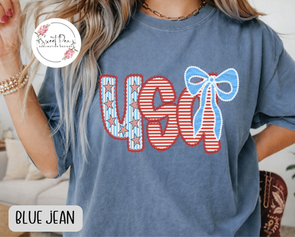 USA Stars & Stripes T-Shirt - Comfort Colors